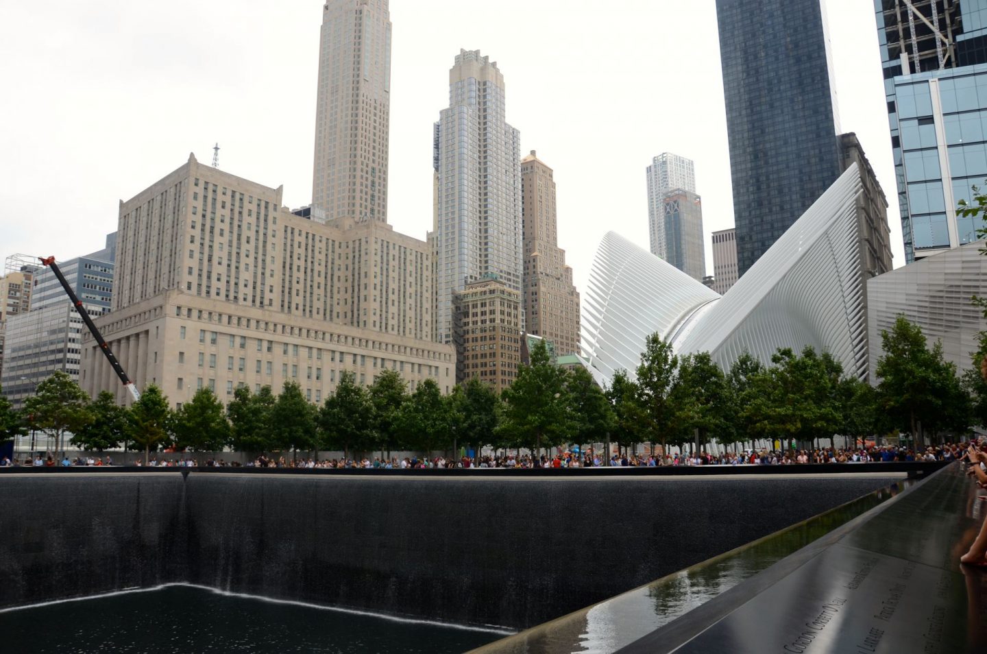 Exploring the World Trade Center pools and Oculus.