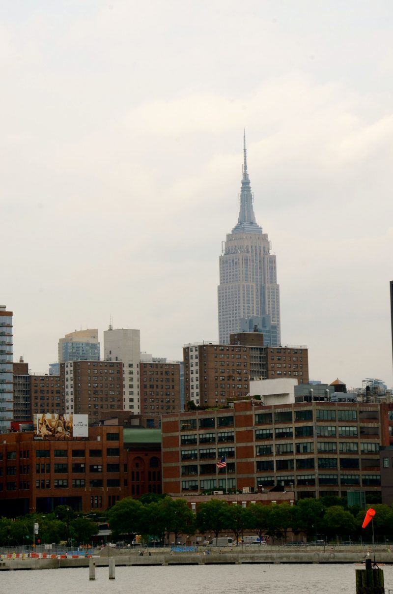View of Empire State Building from the New York Water Taxi.