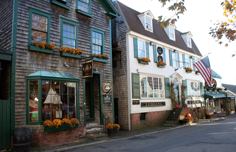 Strolling the streets in Newport, RI with kids