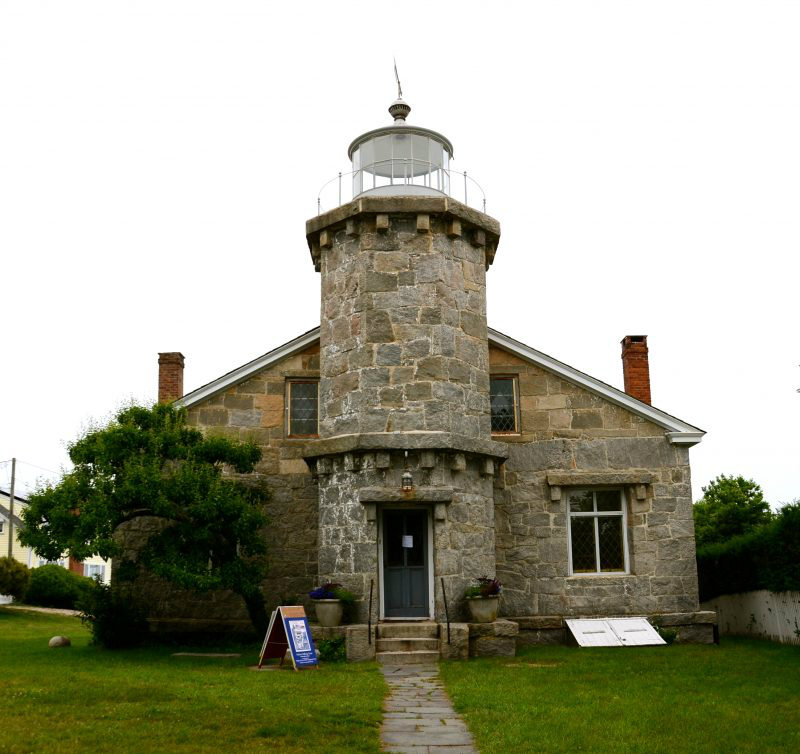Having fun with the kids at the beach and lighthouse museum in Stonington, Connecticut.