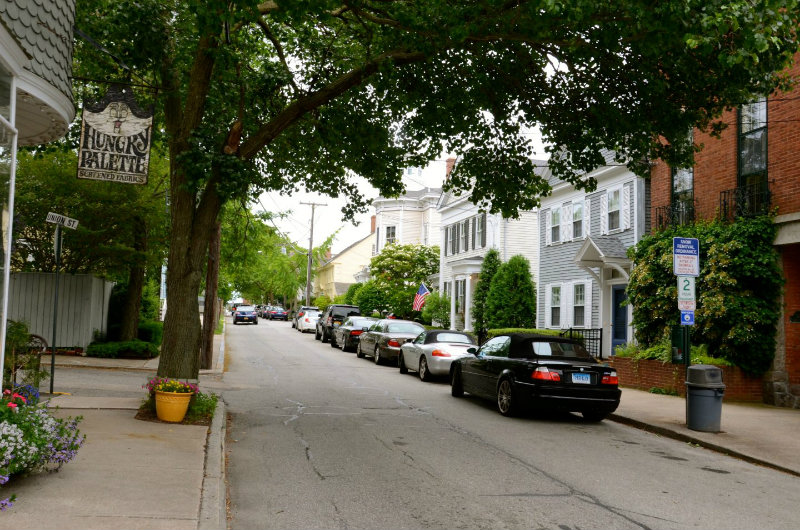 Walking around the seaside town of Stonington in Connecticut