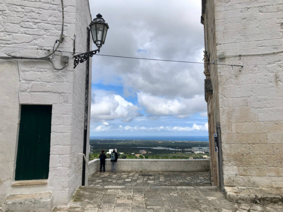View of the Adriatic Sea from Ostuni Puglia