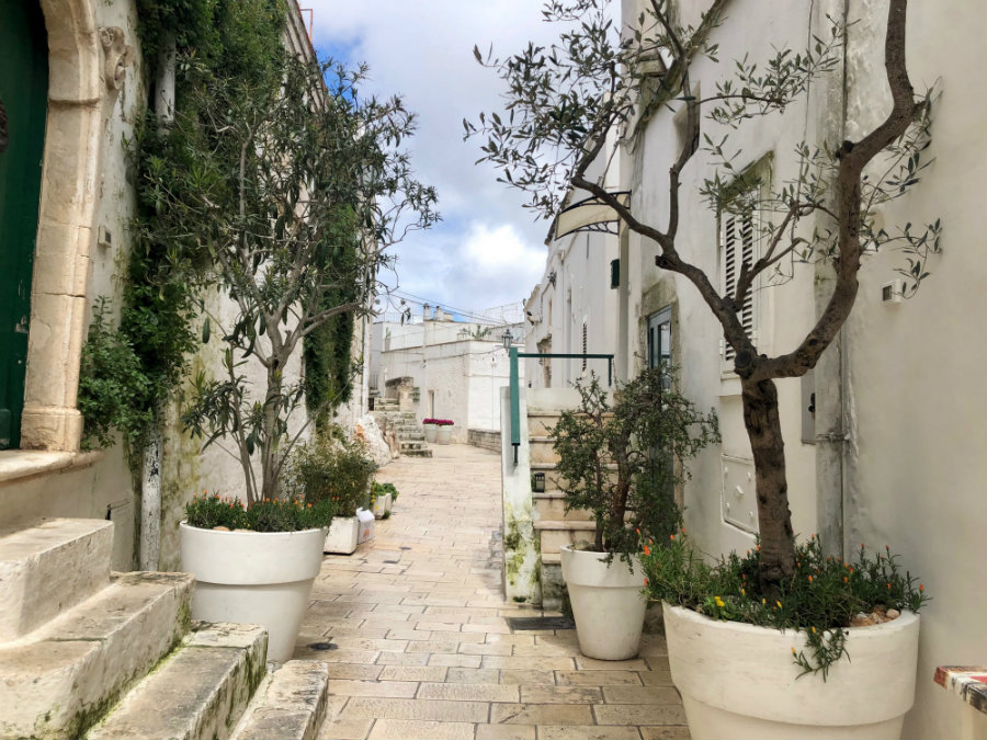Street life in Ostuni Puglia