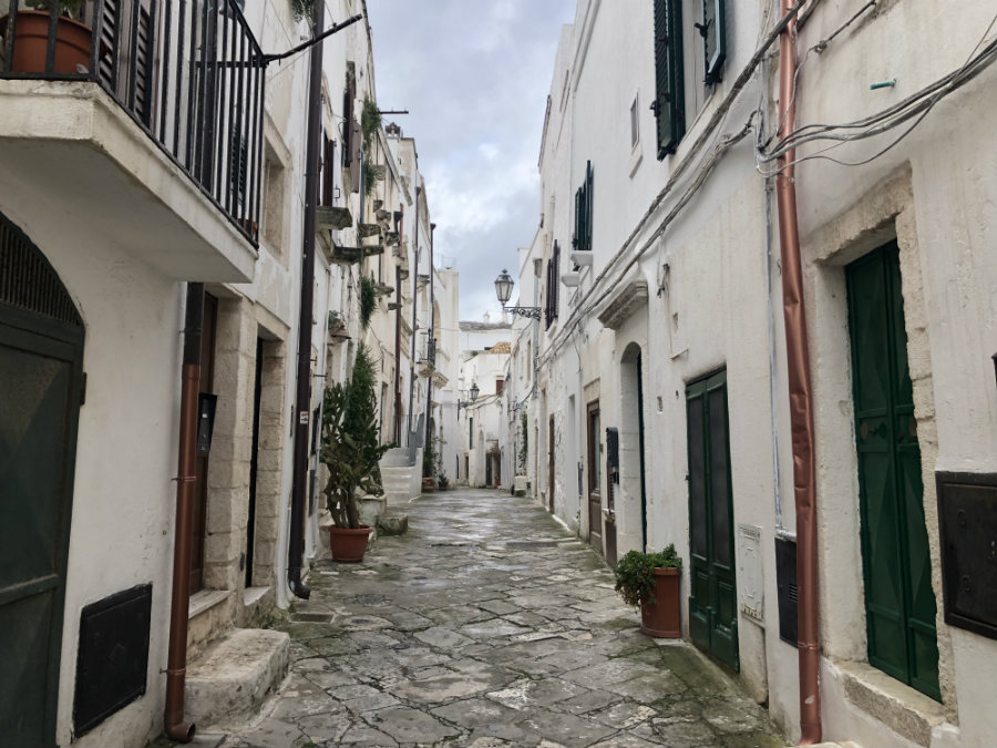 The white streets of Ostuni Puglia