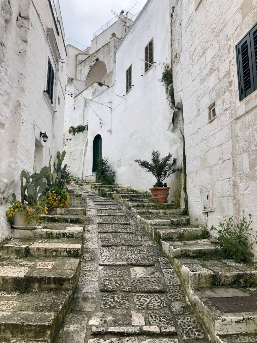 The staircases of Ostuni Puglia