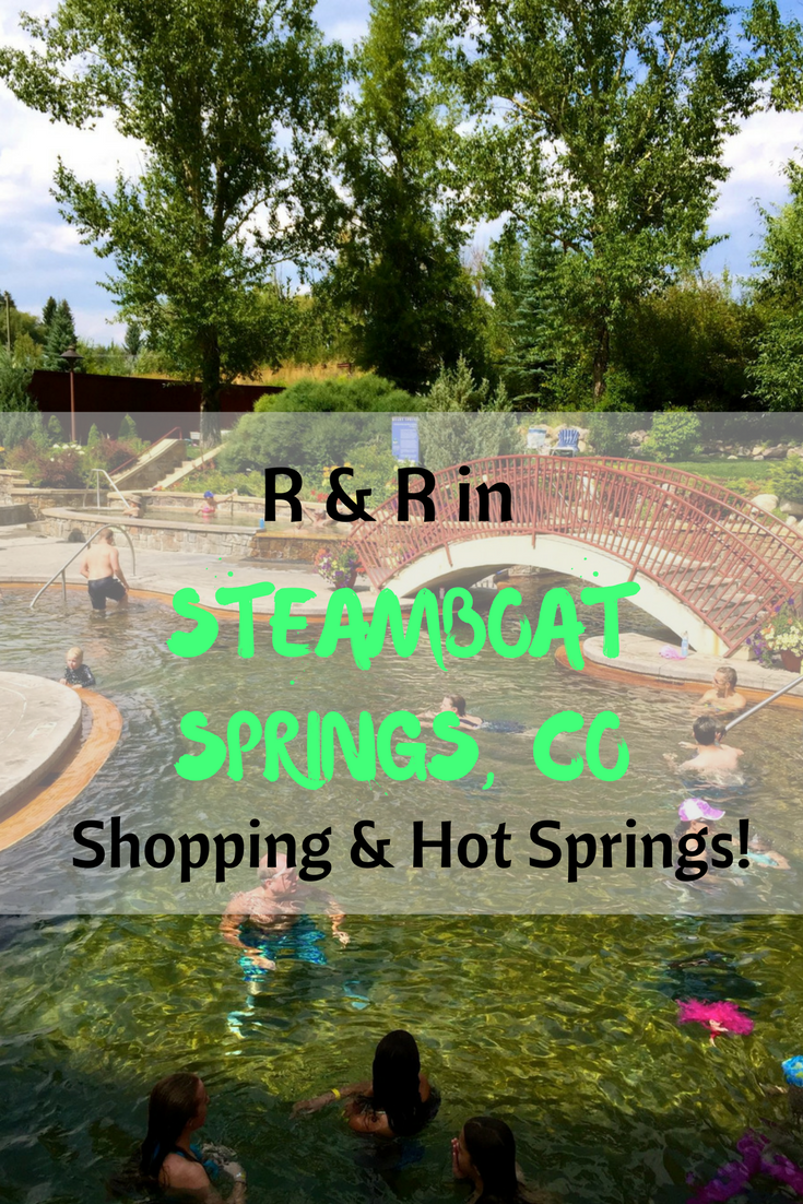 Relaxing in Steamboat Springs, CO consists of shopping and hot springs right downtown!