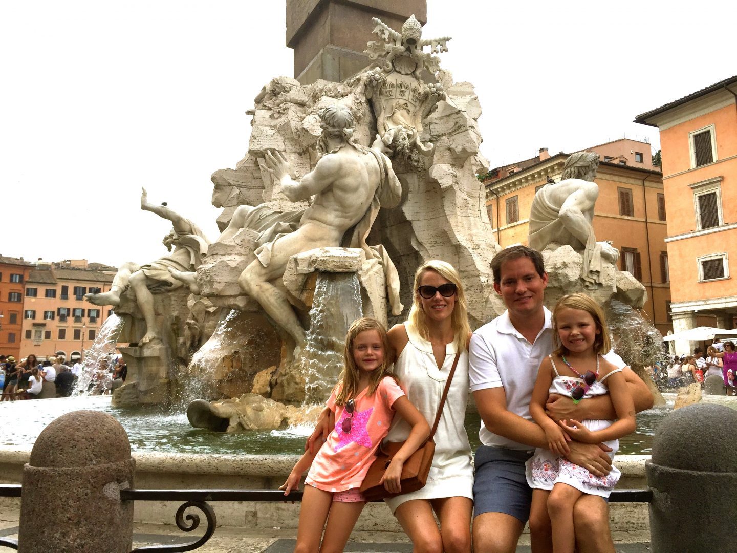 Hanging out at Piazza Navona in Rome.