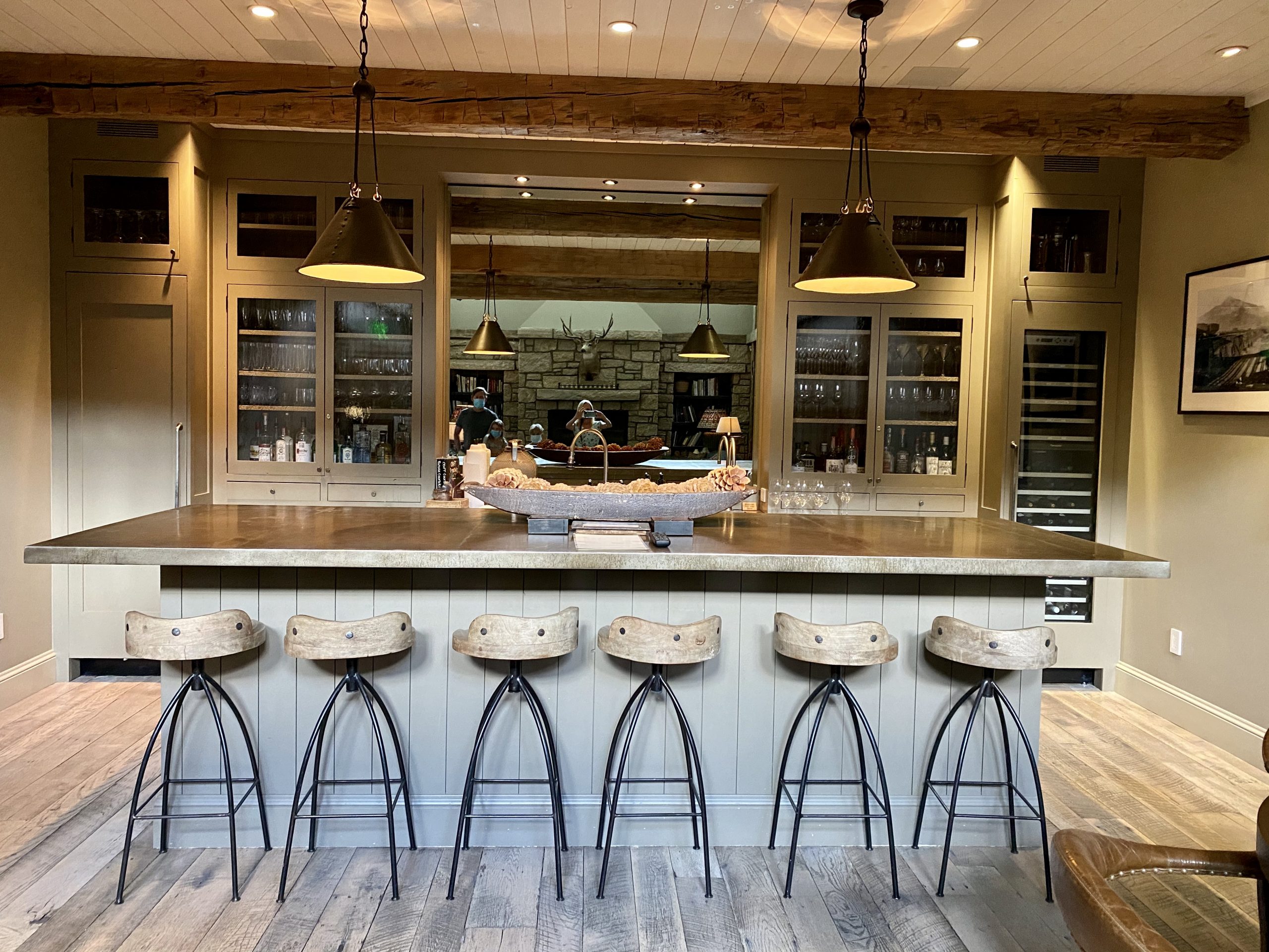 The bar at Scarp Ridge Lodge in Crested Butte Colorado
