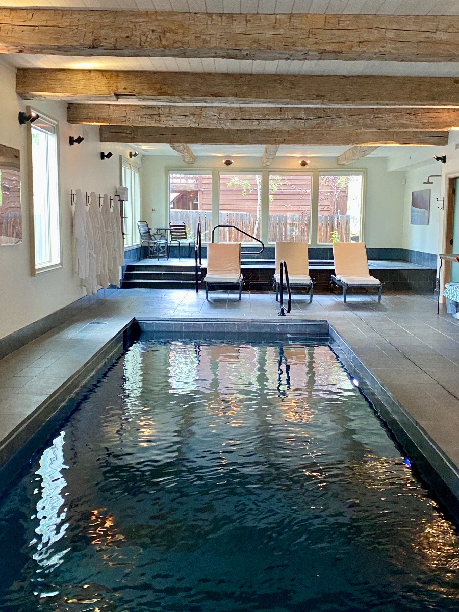Indoor pool at Scarp Ridge Lodge in Crested Butte, CO
