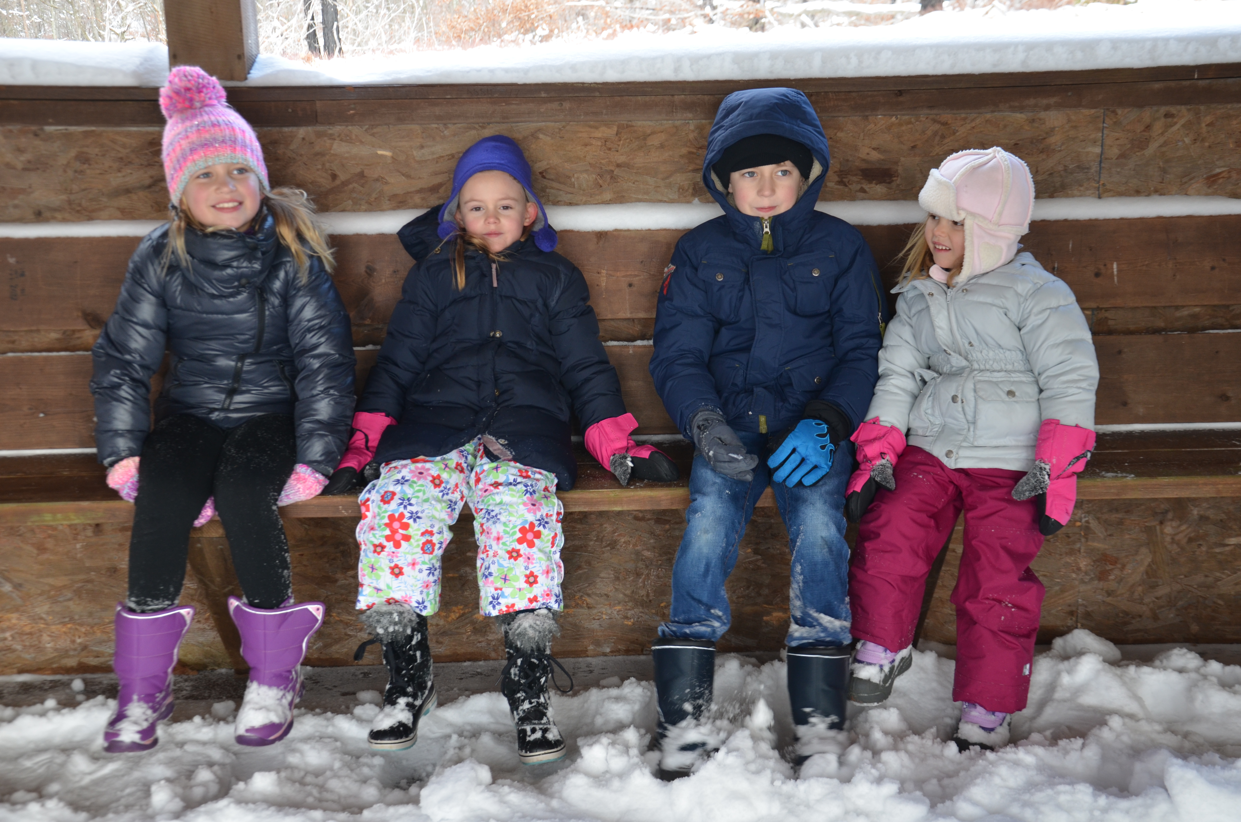 Winter walk at Skytop Lodge in Pennsylvania