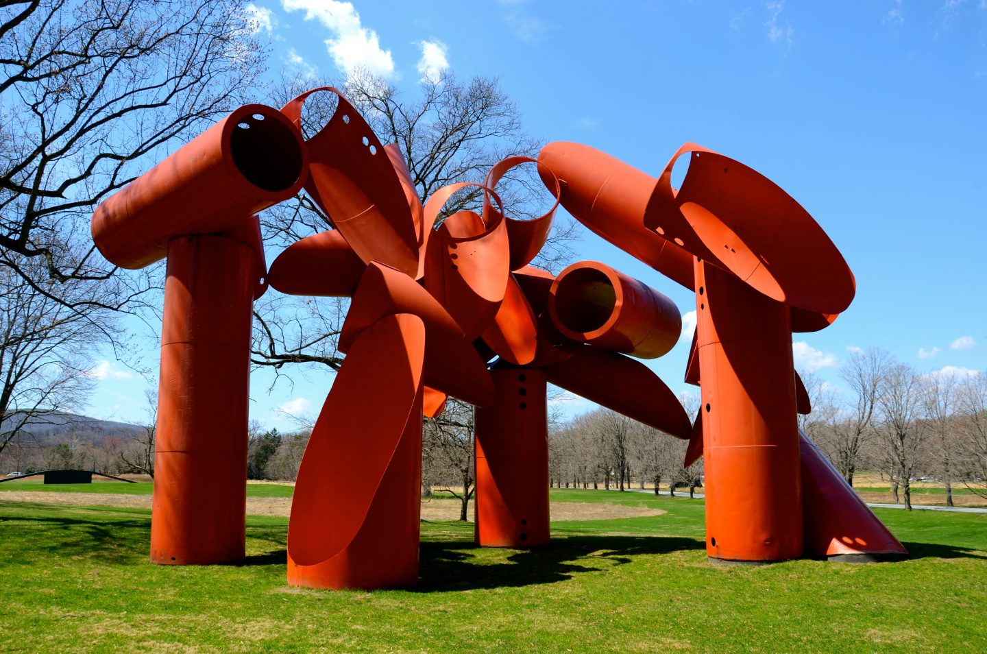Sculpture viewing at Storm King in the Hudson Valley.