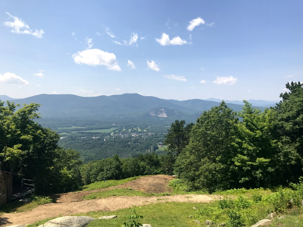View of the mountains in New Hampshire.