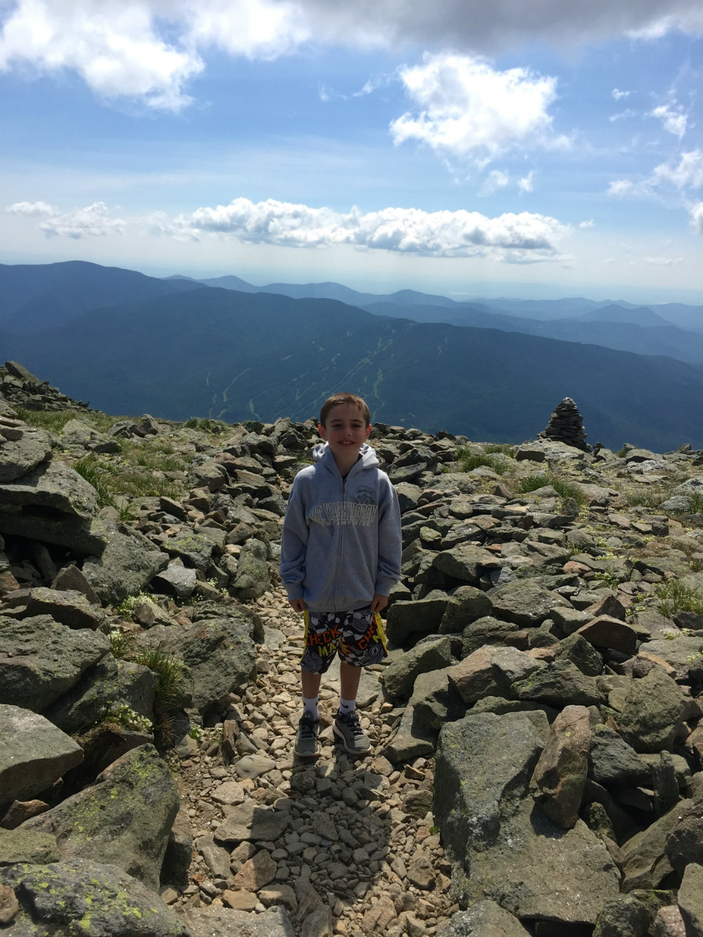 Hinking Mount Washington in New Hampshire.