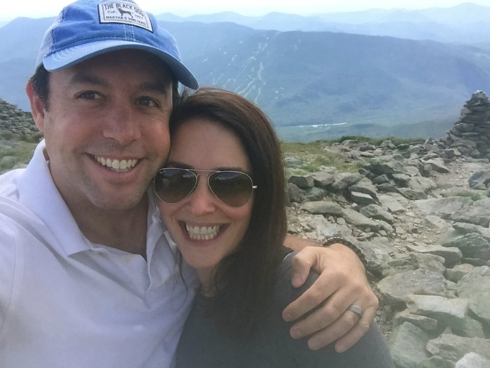 Hiking in New Hampshire.