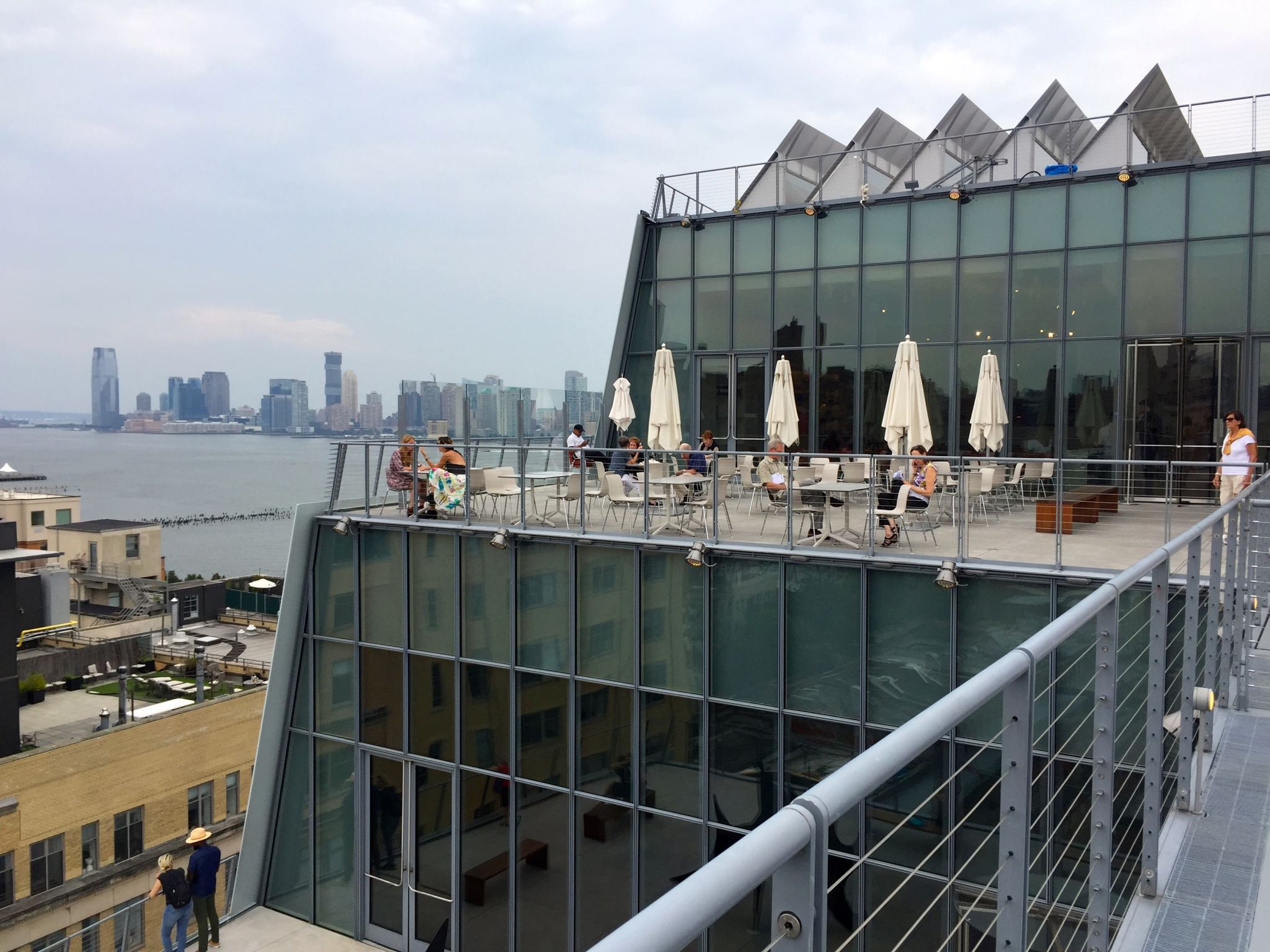 Visiting the Whitney Museum in New York in the summer.