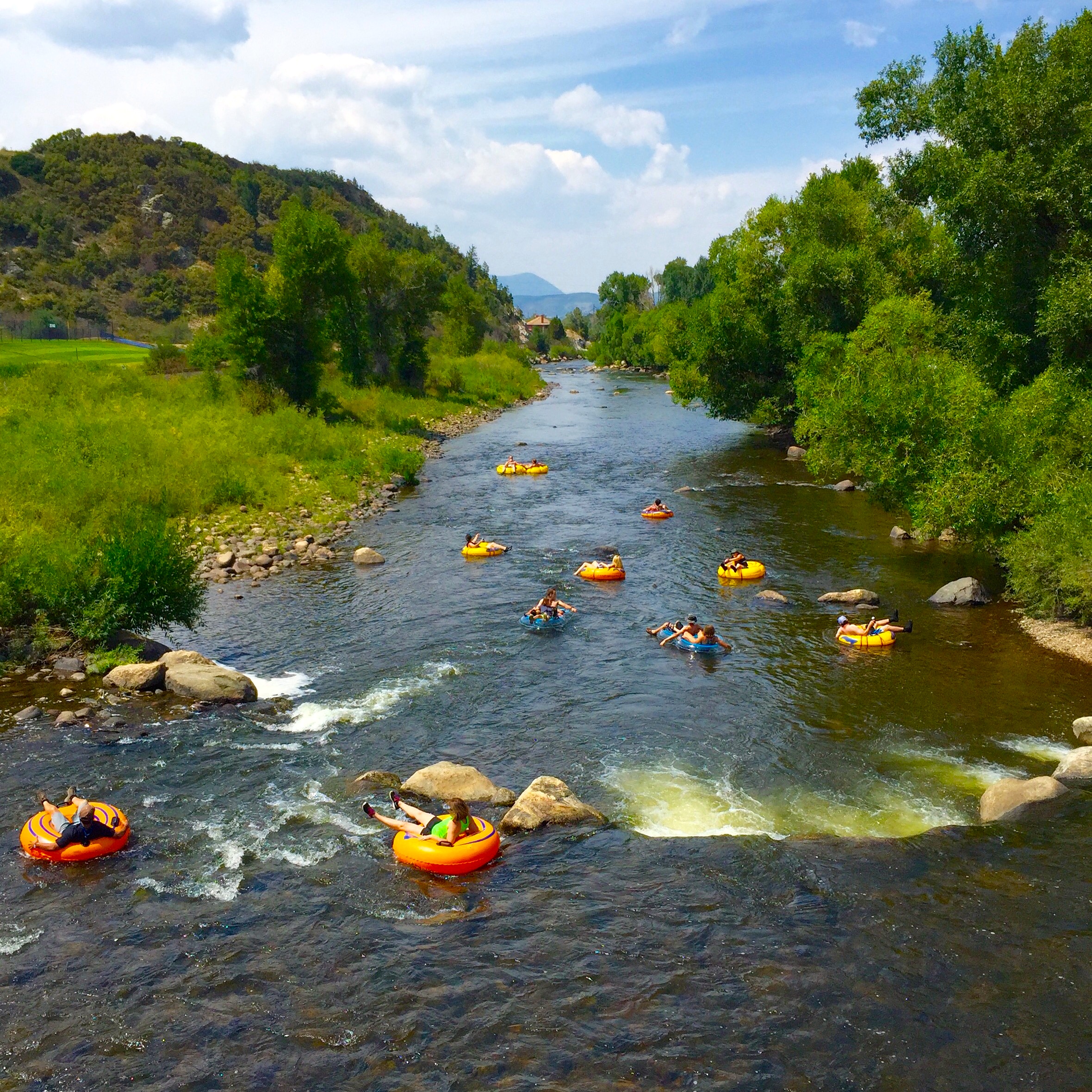 Tubing is one of the fun things to do in Steamboat Springs in summer
