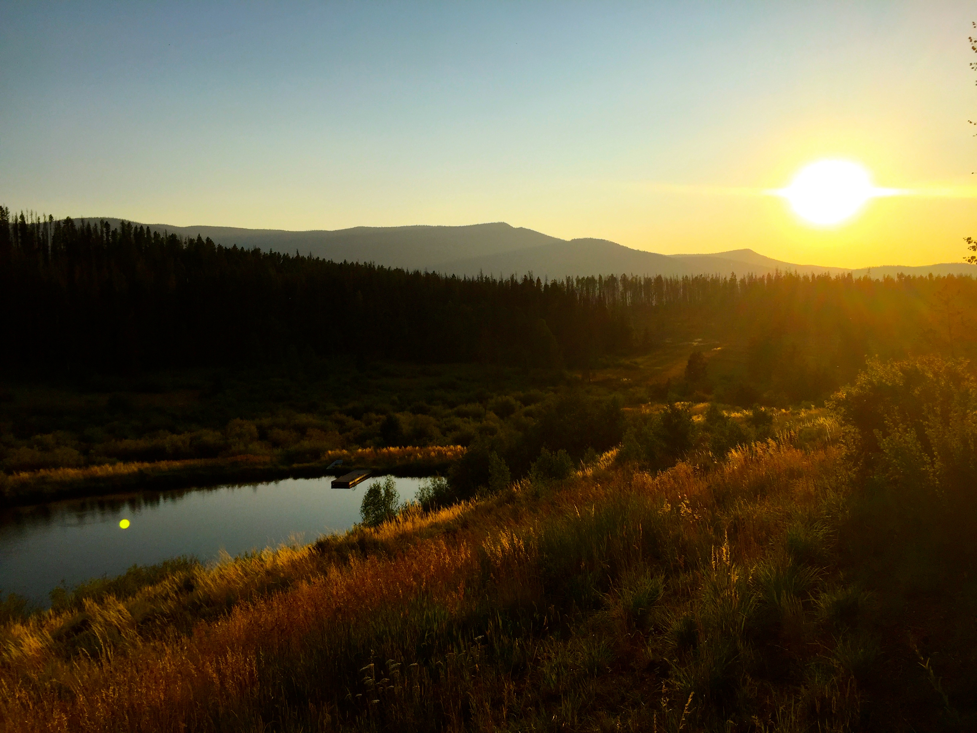 Sunset in Steamboat Springs, CO.