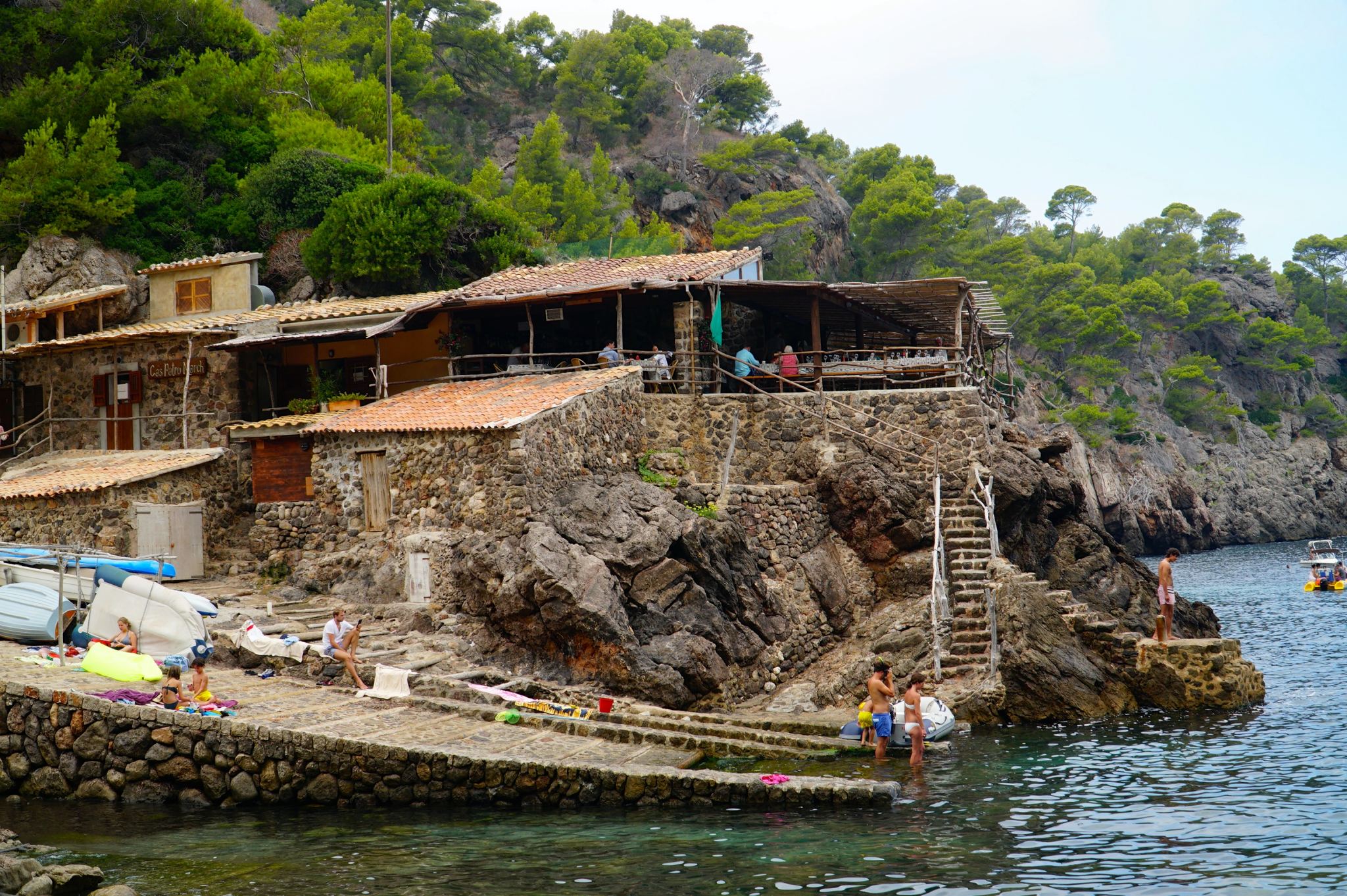 Spending the day at Cala Deia beach in Mallorca.