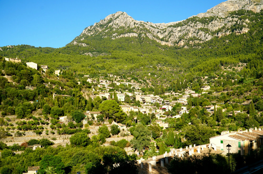 The mountain village of Deia in Mallorca.