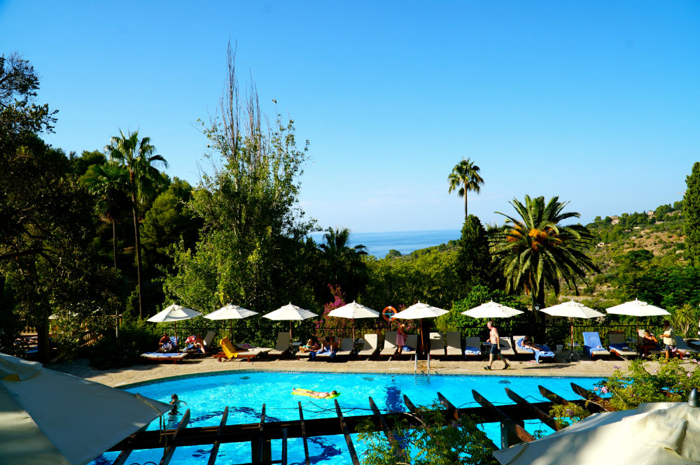 Pool at Es Moli Hotel in Deia in Mallorca