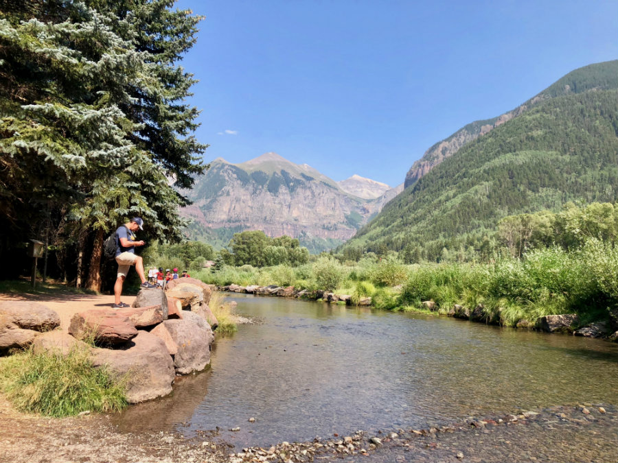 Telluride in summer, San Miguel River