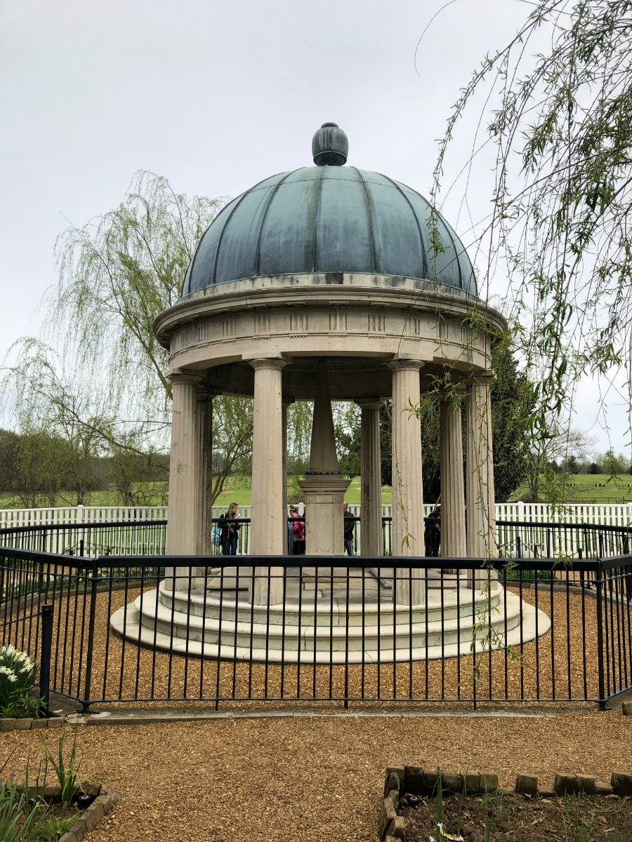 Exploring the garden at The Hermitage on Andrew jackson's plantation in Nashville, TN