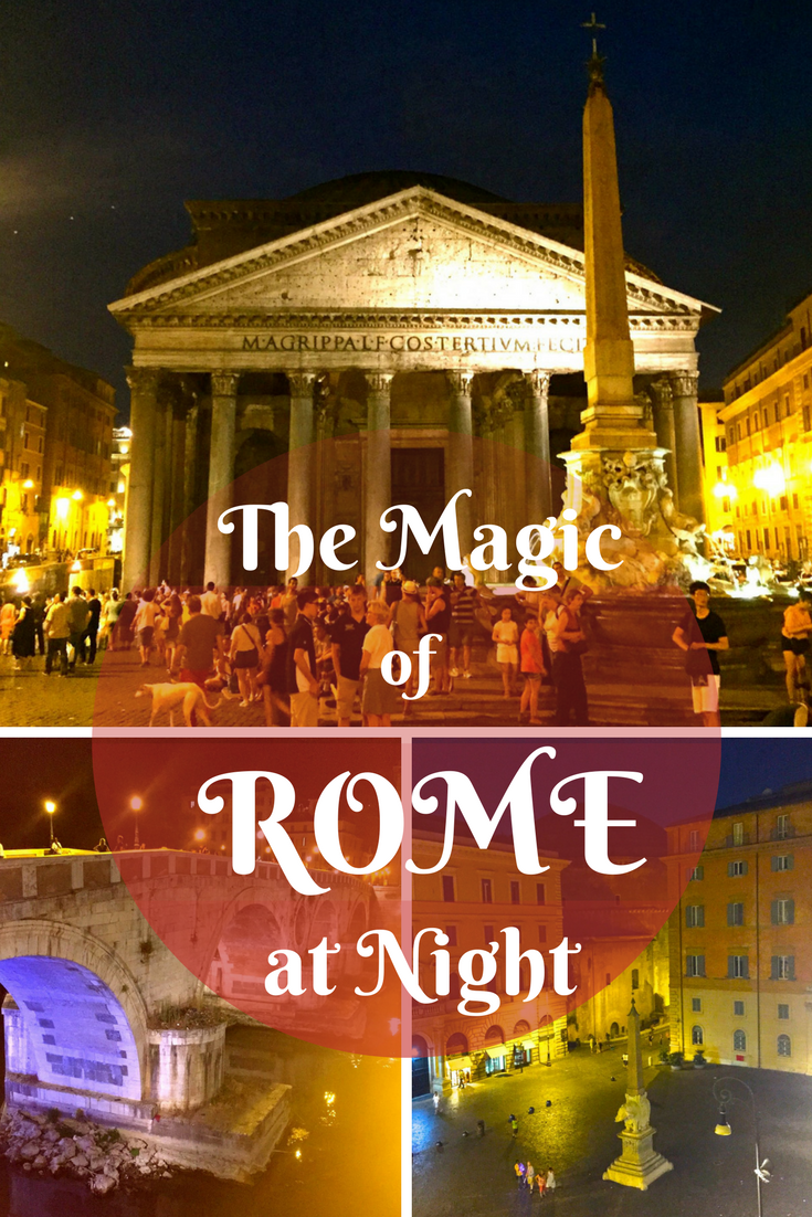 Exploring the magical city of Rome at night.