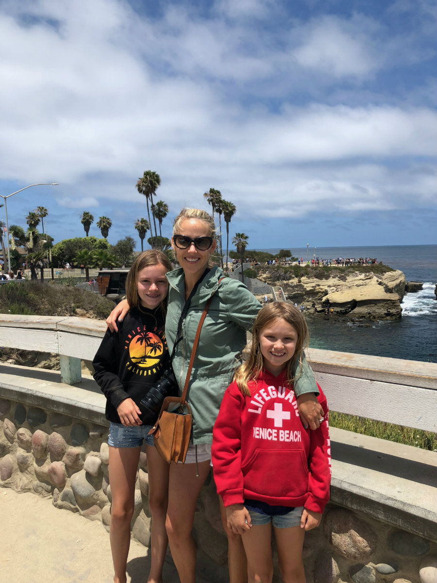 La Jolla Coastal Path walk with the girls