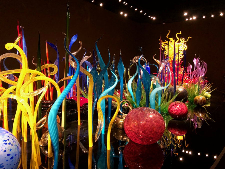 Visit to the stunning Chihuly Glass and Garden in Seattle