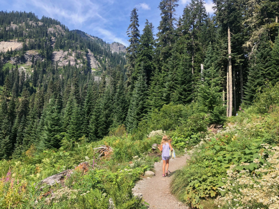 Hike to Snow Lake in the Snoqualmie Valley outside of Seattle