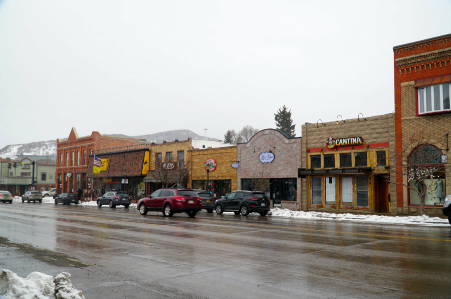 Hanging out in downtown Steamboat Springs, CO