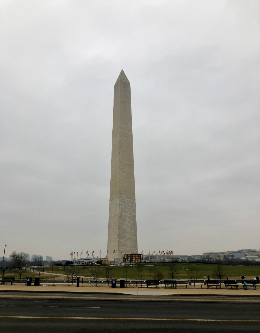 Visiting the Washington Monument in Washington D.C. when the government was shutdown