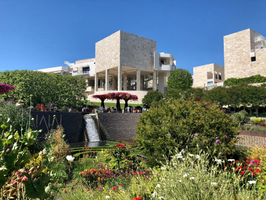 The gardens at the Getty Center