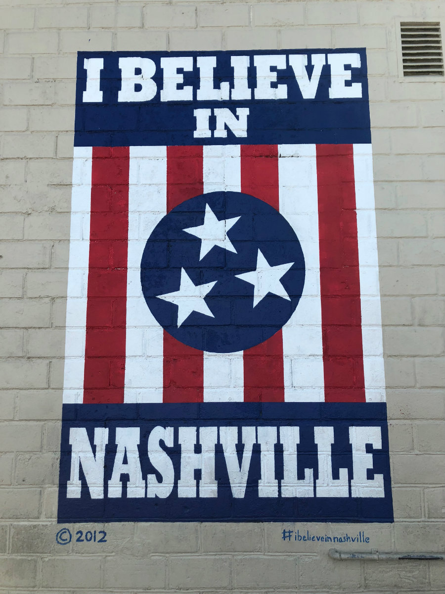 I believe in Nashville street art 