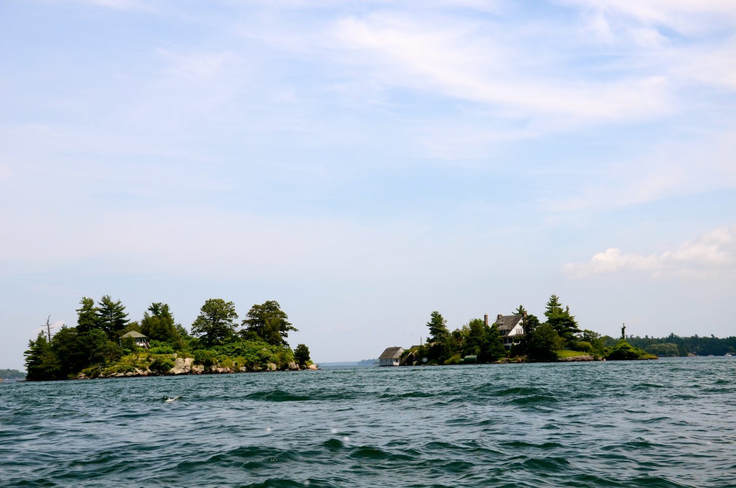 cursing around in the Thousand Islands New York.