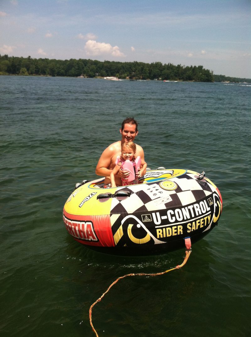 Water tubing in the Thousand Islands.