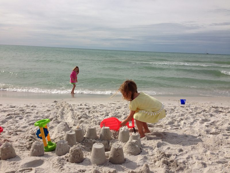 Playing on the beach in Naples Florida.