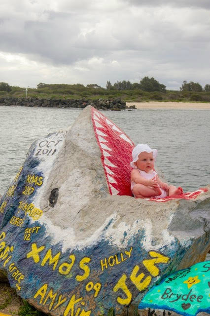 Baby in a shark in Australia!