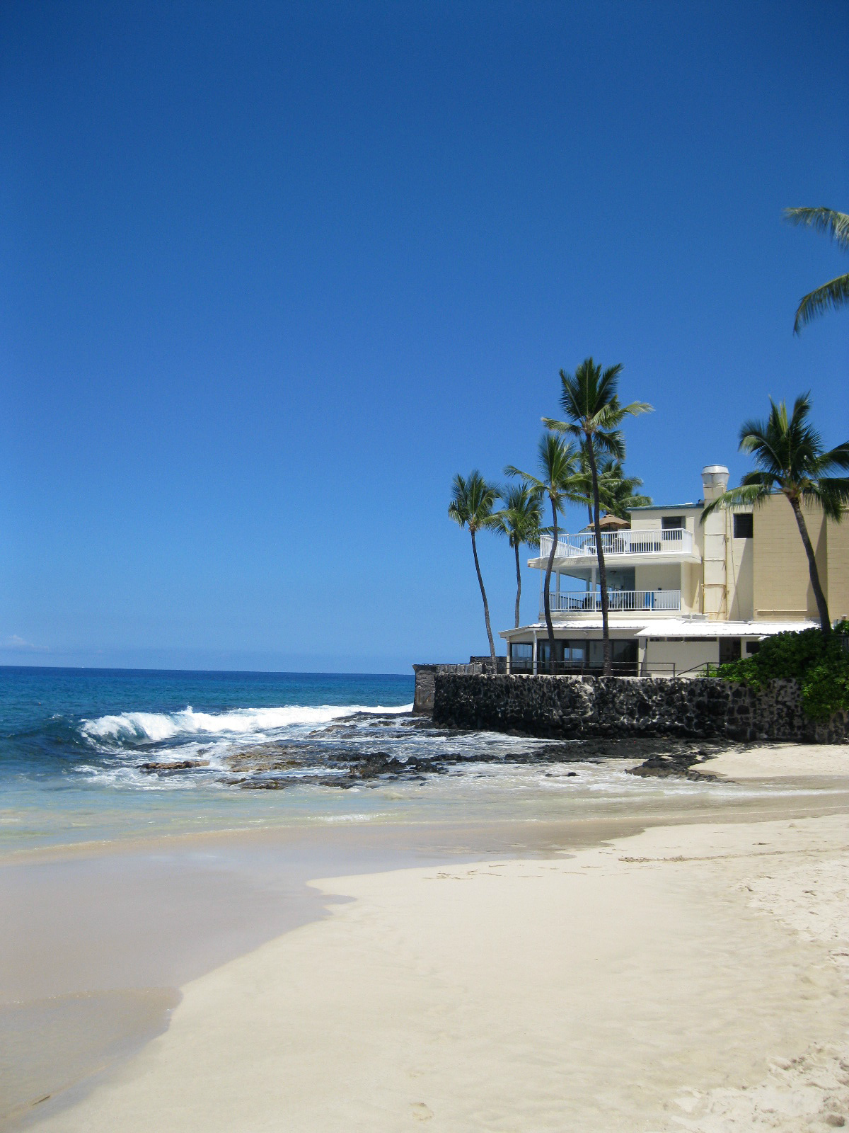 Condo on the beach in Hawaii.