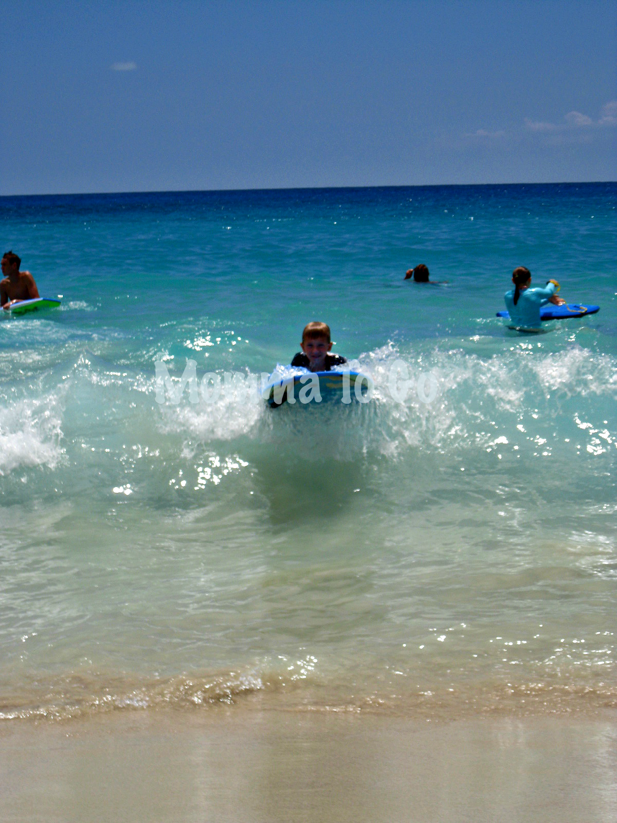 Hitting the beach in Hawaii.