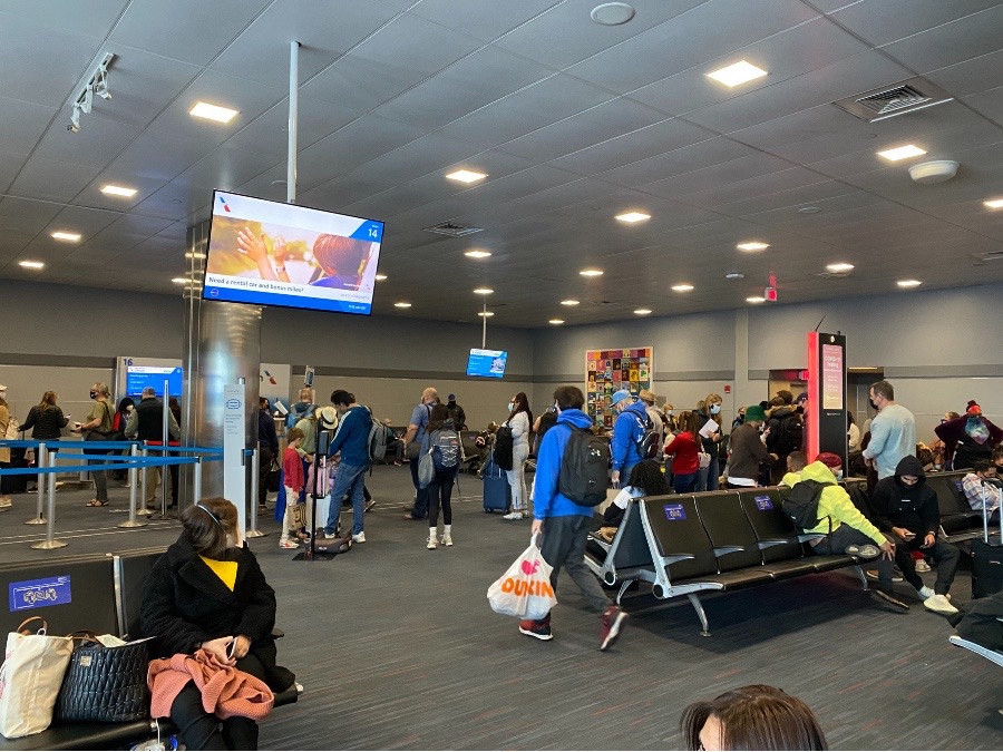 JFK airport during February break 2021