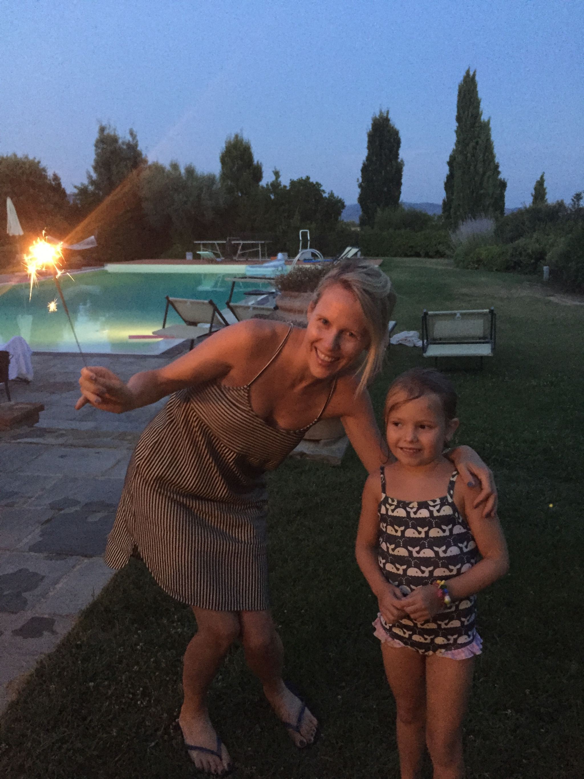 Night time at our villa in Tuscany