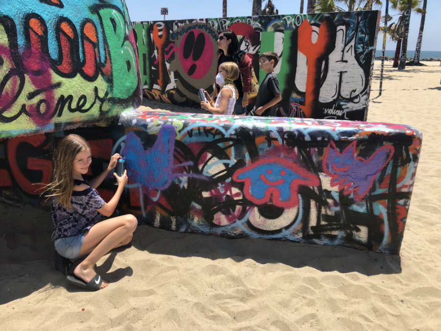 Venice Art Walls with kids