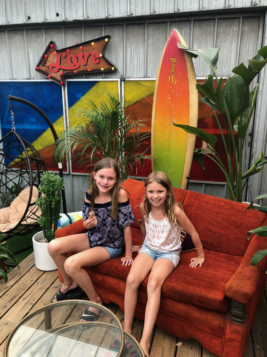 Having fun at Avatar Nation in Abbot Kinney in Venice Beach