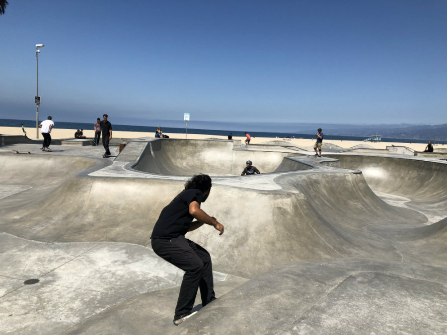 Venice Beach with kids, Venice Skate Park