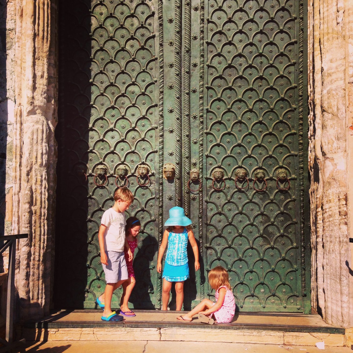 Doors of the Basilica in Venice, Italy.