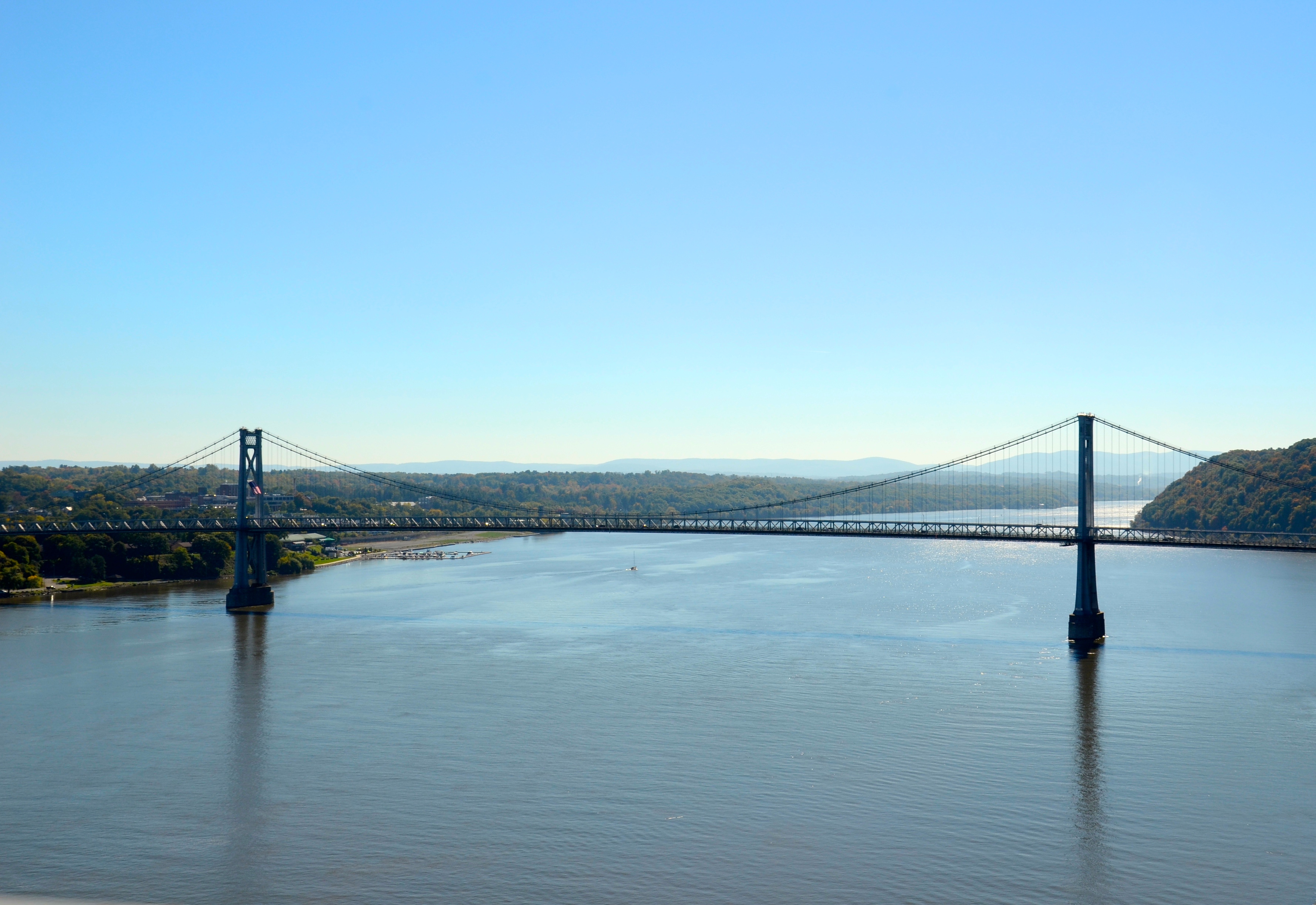 Taking in the view of the Hudson River from Walkway over the Hudson.