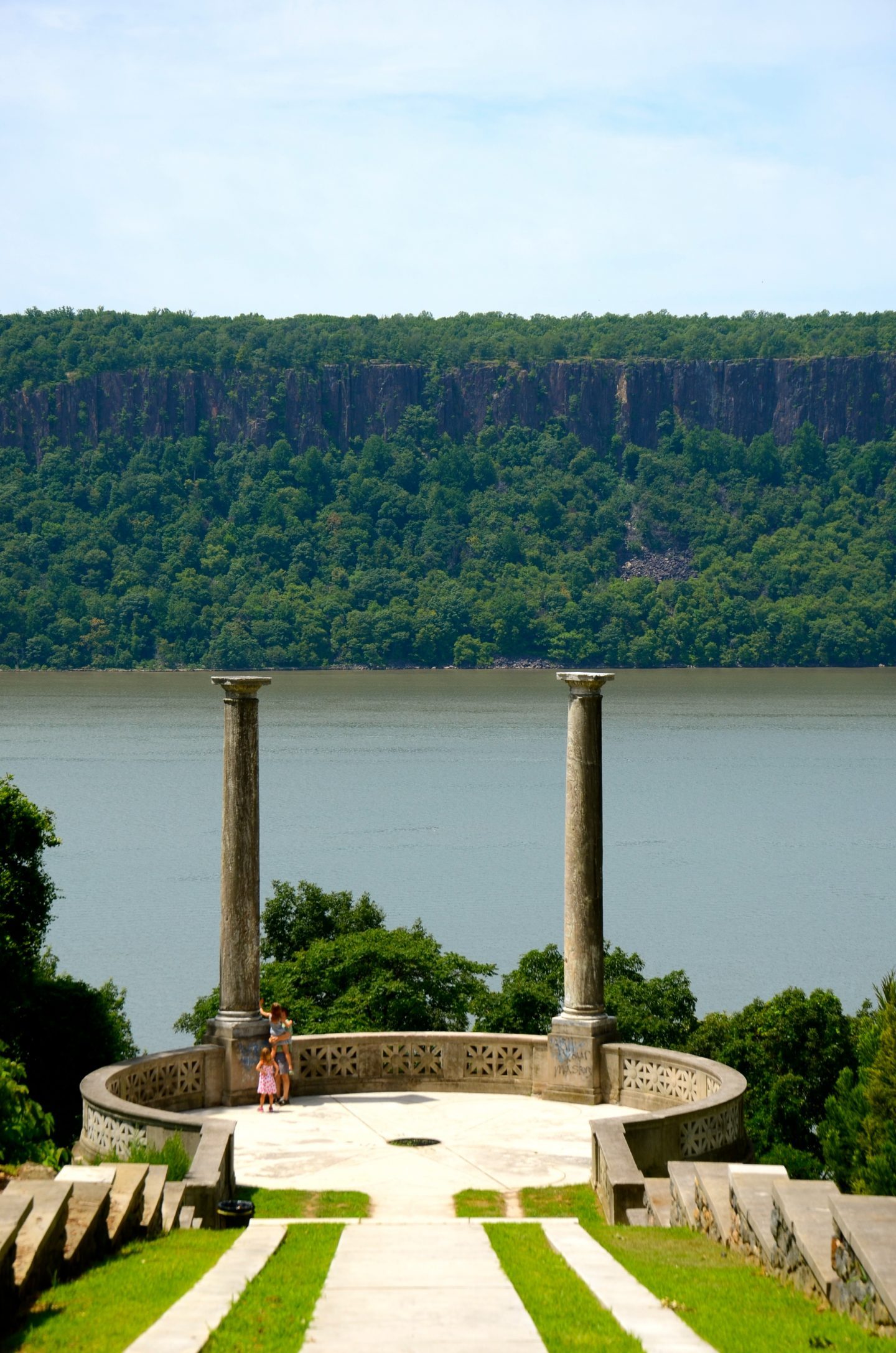 Overlooking the Hudson River at Untermyer Park and Gardens.