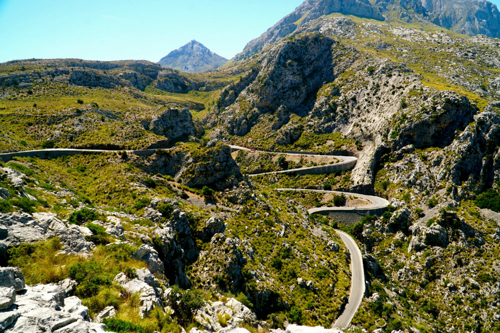 The road to Sa Calobra in Mallorca.