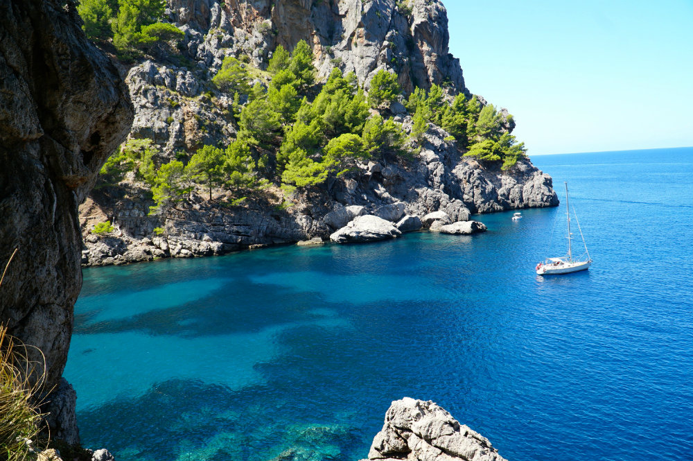 Cove exploring in Western Mallorca
